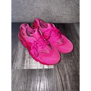 Nike Kids Pink Huarache Running Shoes Sneakers Size Youth